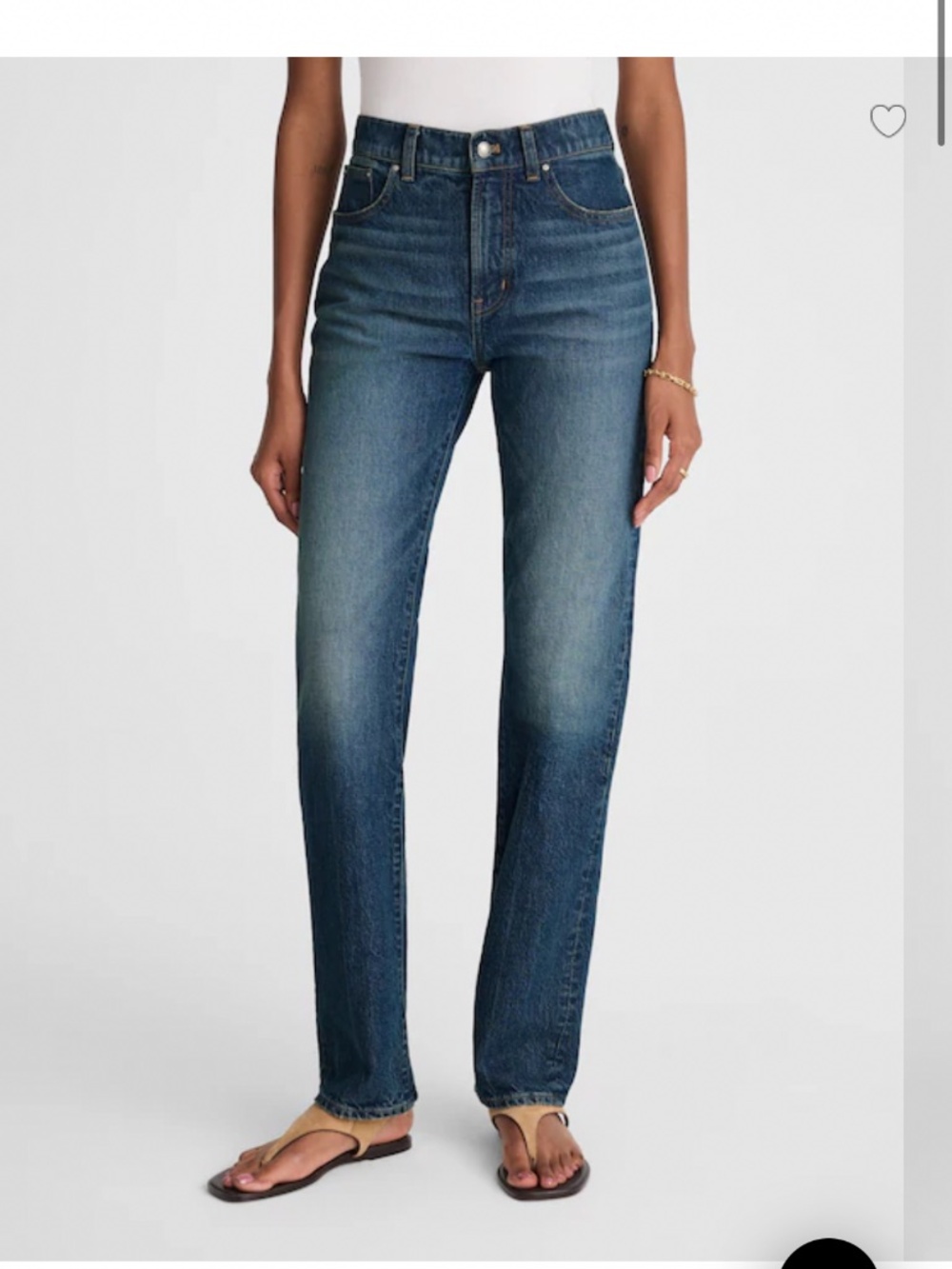 Madewell long line straight jean